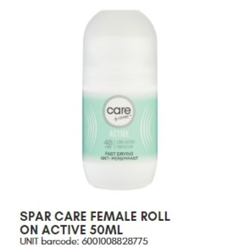 SPAR CARE F ROLL ON ACTIVE 50ML (RF)